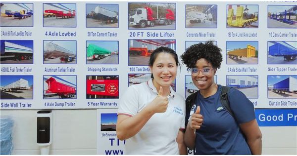 Cliente de Guyana compró remolque de carga lateral para contenedores TITAN