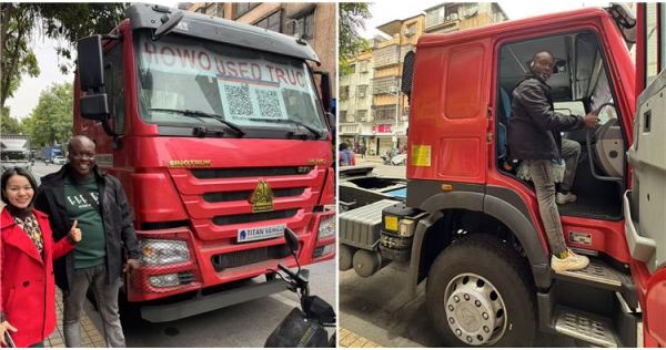 Nigeria Customer Visit TITAN Bought Used Howo Tractor Head