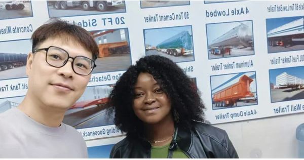 Un cliente jamaicano compró un semirremolque volquete de 4 ejes de Titan