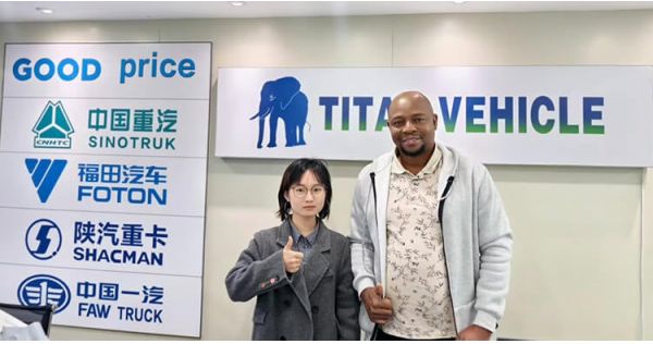 Clientes nigerianos visitaron y adquirieron camiones cisterna de cemento a granel de 3 ejes