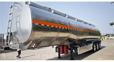 El remolque cisterna de aleación de aluminio de 38000 litros se transportará a Tanzania