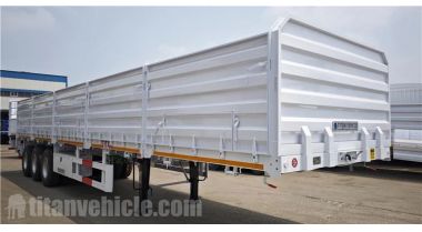 El remolque de tres ejes con laterales a granel se enviará a Zambia
