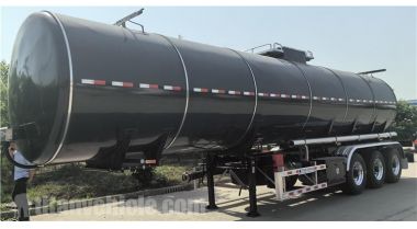 Remolque cisterna de asfalto líquido de 3 ejes se exportará a Tanzania