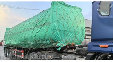 El remolque cisterna monobloque de 38000 litros se enviará a Zambia