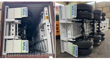 El remolque de carrocería plana de triple eje se transportará a Angola
