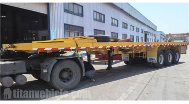 El remolque extensible Tri Axle de 25 m se exportará a Tanzania