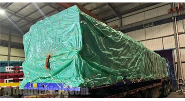 El semirremolque con valla de 4 ejes se exportará a Ghana Accra