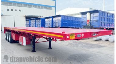 Se enviará un semirremolque de plataforma plana de 3 ejes a Yibuti