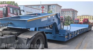Se enviará un remolque Lowboy desmontable de 4 ejes a Jamaica