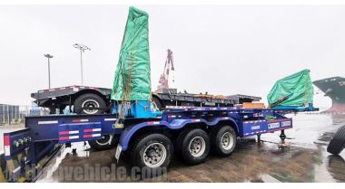 Se enviará un remolque contenedor de elevación lateral de 40 pies a Guyana