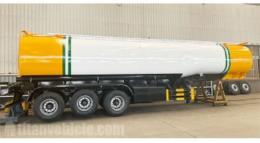 Remolque cisterna de combustible de 45.000 litros que se exportará a Tanzania