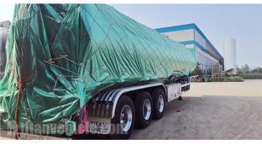 Se enviará un remolque cisterna de combustible de aluminio de tres ejes de 35000 L a Botsuana