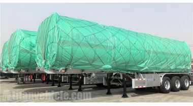 Remolque cisterna de aluminio de tres ejes se enviará a Zambia Lusaka