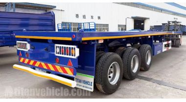 Remolque de plataforma de tres ejes y 40 pies será enviado a Guyana