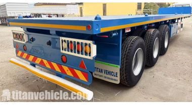 Remolque de plataforma de tres ejes se enviará a Zambia