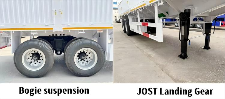 Semirremolque de valla de 2 ejes nuevo con suspensi&oacute;n de bogie en venta en Senegal