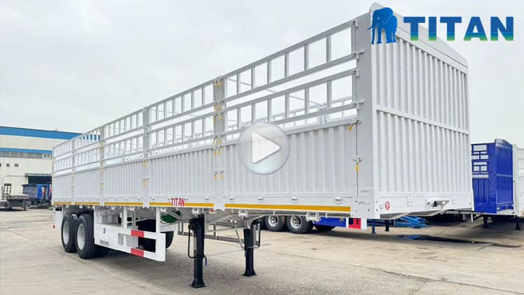 Semirremolque de valla de 2 ejes nuevo con suspensi&oacute;n de bogie en venta en Senegal