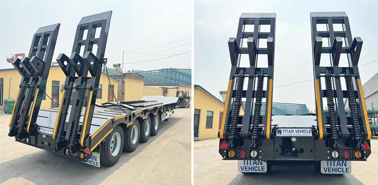 Remolque de plataforma baja de 4 ejes en venta en Nigeria