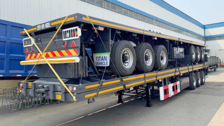 Semirremolque de plataforma plana de 40 pies en venta cerca de m&iacute; en el Congo