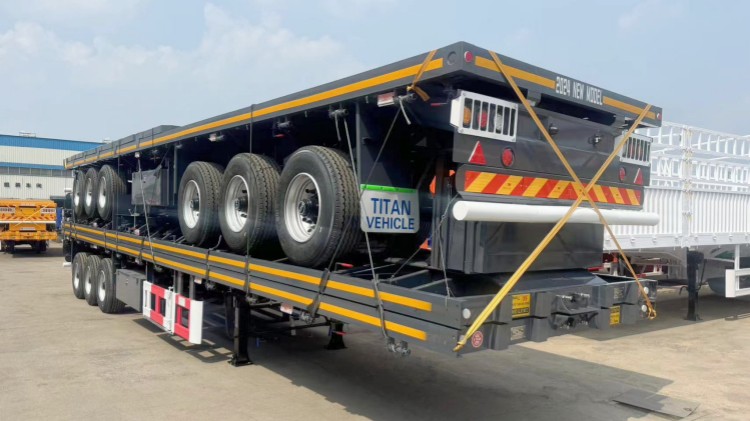 Semirremolque de plataforma plana de 40 pies en venta cerca de m&iacute; en el Congo