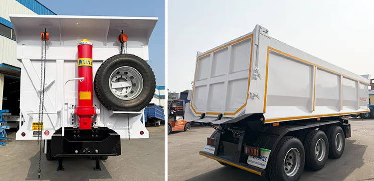 Remolque volquete de tres ejes en venta en Zambia