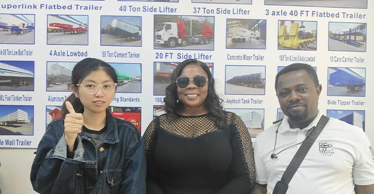 Remolque de transporte de granos con laterales abatibles en venta en Zambia