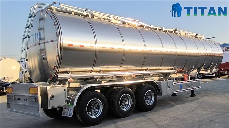 Remolque cisterna de acero inoxidable a la venta en Zambia