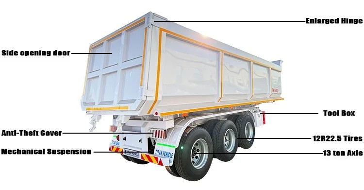 Remolque semirremolque de 3 ejes en venta en Senegal