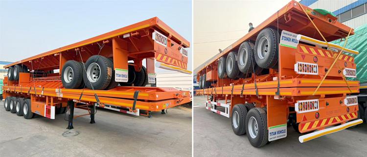 Remolques de plataforma de 2/4 ejes y 40 pies en venta en Gambia