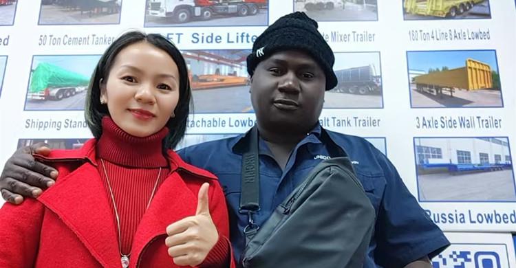 Remolques de plataforma de 2/4 ejes y 40 pies en venta en Gambia