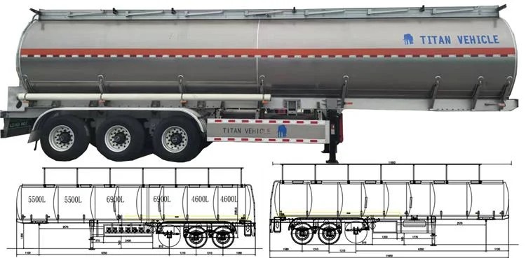 Semirremolque cisterna de aluminio de 34.000 litros en venta en Jamaica