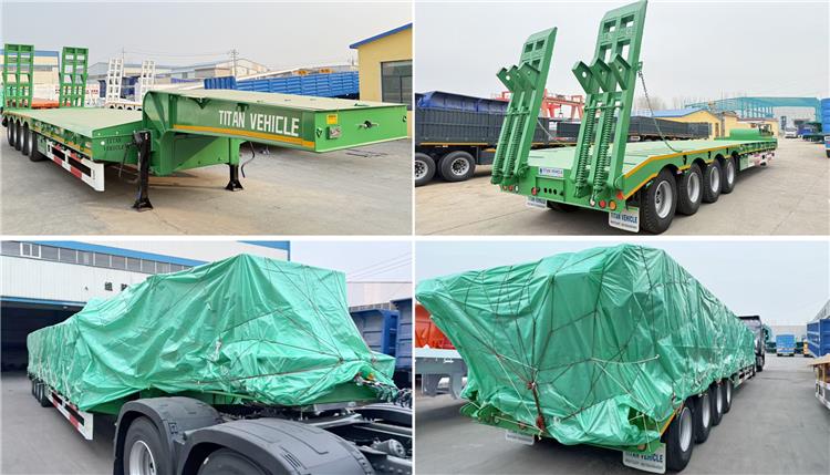 Remolque de plataforma baja TITAN de 4 ejes en venta en Senegal