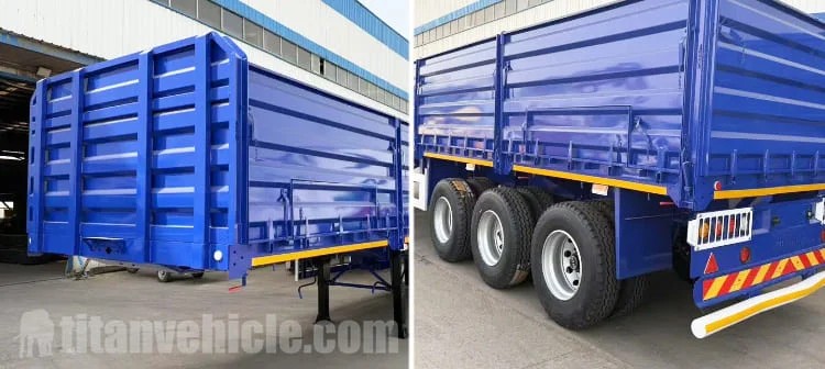 Semirremolque de carga con paredes laterales en venta en Zambia