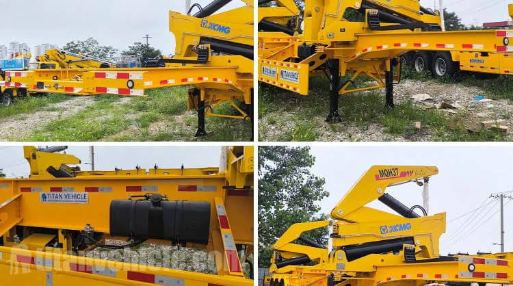 Remolque de carga lateral para contenedores de 37 toneladas en venta en el Congo
