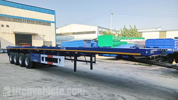 Semirremolque de plataforma de 4 ejes en venta en Uganda