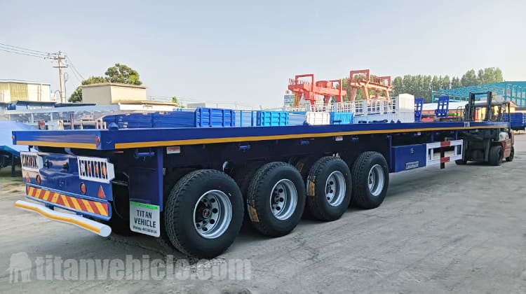 Semirremolque de plataforma de 4 ejes en venta en Uganda