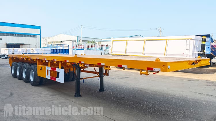 Semirremolque de plataforma plana de 4 ejes en venta en Tanzania