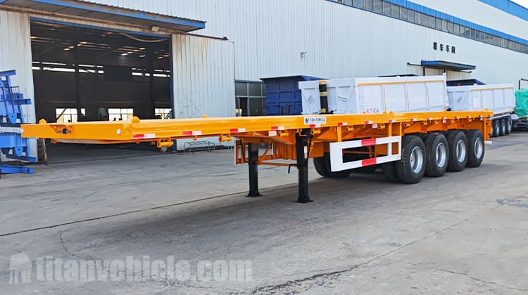 Semirremolque de plataforma plana de 4 ejes en venta en Tanzania