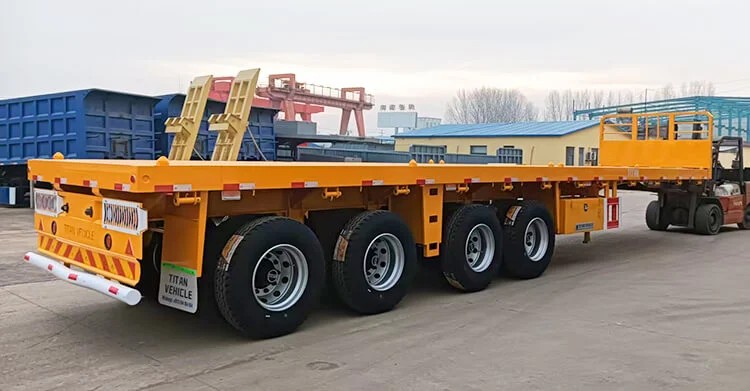 Semirremolque de plataforma de 4 ejes en venta en Zambia