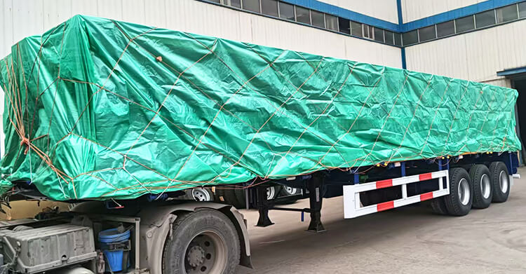 Remolque de carga de 3 ejes con valla en venta en Ghana