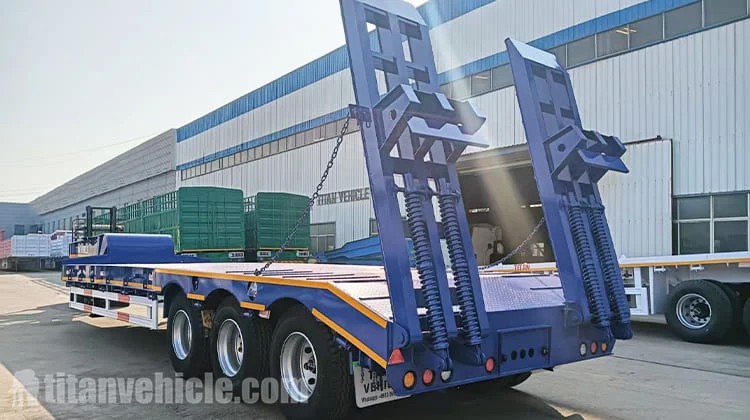 Remolque de plataforma baja de 3 ejes en venta en Tanzania