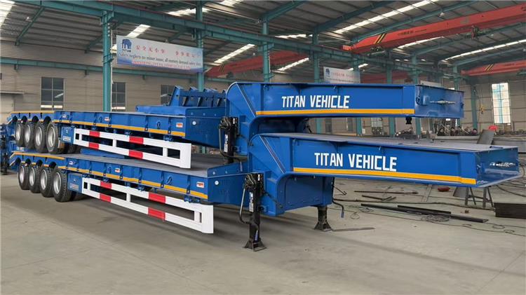 Remolque de plataforma baja de 100 toneladas en venta en Turkmenist&aacute;n
