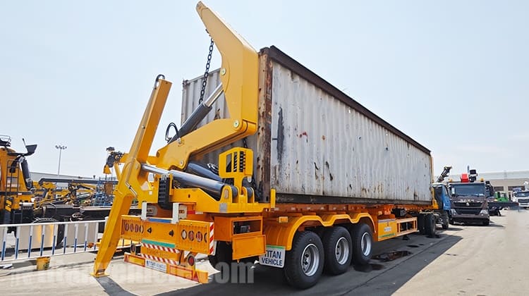 Remolque portacontenedores de 40 pies con carga lateral en venta en Papúa Nueva Guinea