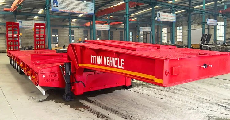Remolque de plataforma baja de 6 ejes en venta en Nigeria