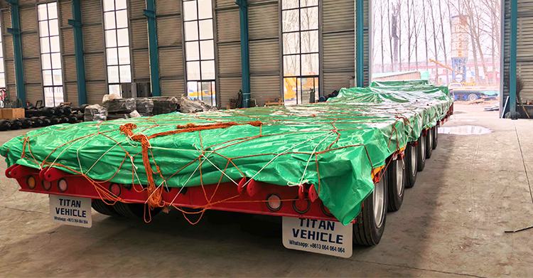 Remolque de plataforma baja de 6 ejes en venta en Nigeria