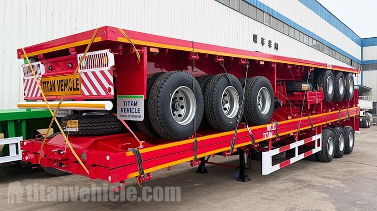 Se vende remolque de plataforma plana de tres ejes en Congo.