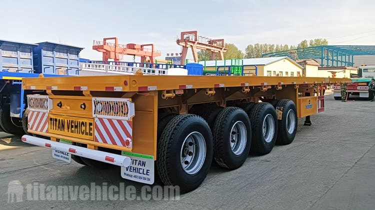 Precios de venta de remolques de plataforma plana para camiones de 4 ejes en Congo