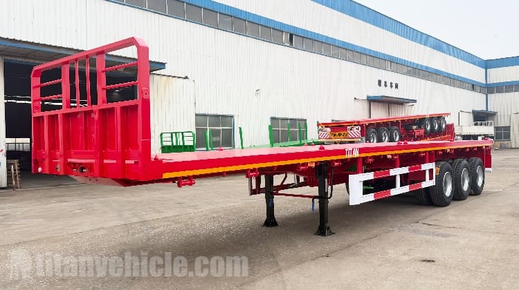 Se vende remolque de plataforma de tres ejes en Argelia.