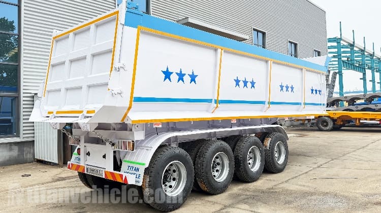 Se vende semirremolque basculante de 4 ejes en Tanzania.