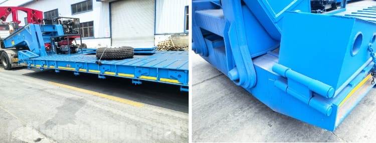 Remolques de plataforma baja RGN de 80 toneladas en venta en Nigeria